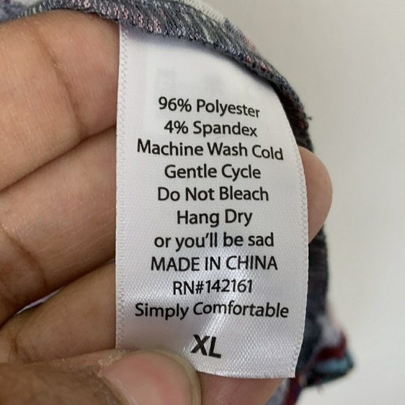 Lularoe Top Blouse Floral Multicolor Sz: XL - Picture 7 of 7